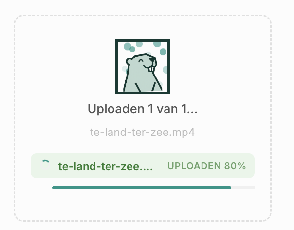 Een video uploaden in de Murmel Studio